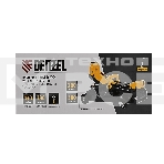 Домкрат гидравлический подкатной с фиксатором Denzel, 2 т, 130-330 мм 51153, фото3