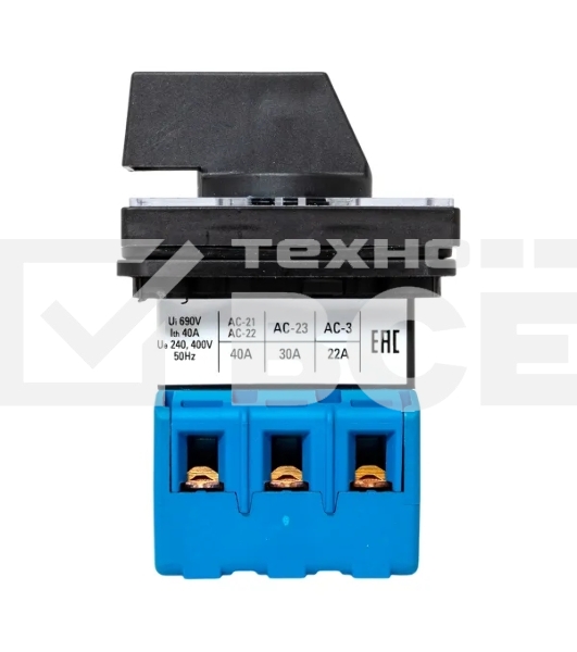 Переключатель кулачковый ПК-2-13 3п 40А 'ВКЛ-ВЫКЛ' IP65 EKF pk-2-13-40-65