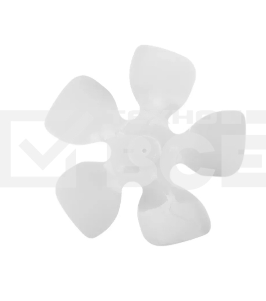 Крыльчатка вентилятора холодильника 150 мм, всасывание (пластик)