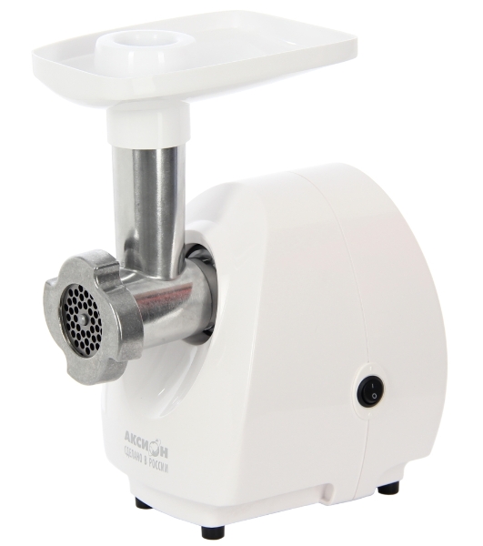 Мясорубка электрическая Аксион М21.10 мрамор, 1000 Вт, 1.3 кг/мин, защита от перегрузки, насадки - 1
