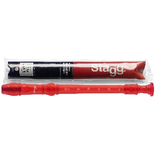 Блокфлейта STAGG REC-BAR/TRD сопрано, барокко аппликатура, материал пластик, цвет прозрачный красный, в комплекте мягкий футляр и шомпол для чистки, размеры (в упаковке) 310х30х30 мм, вес (в упаковке) 0,1 кг