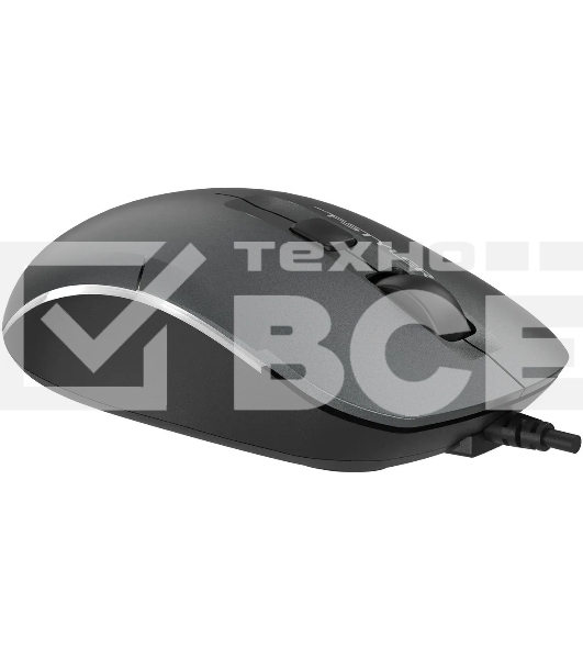 Мышь проводная A4Tech Fstyler FM26S серый/черный, 1600 dpi, USB, кнопки - 4
