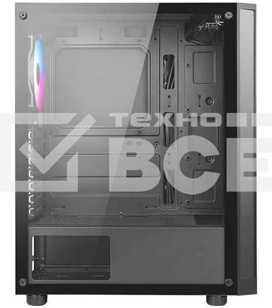 Компьютерный корпус Azza Spectra черный без БП ATX 7x120mm 2x140mm 2xUSB2.0 1xUSB3.0 audio bott PSU