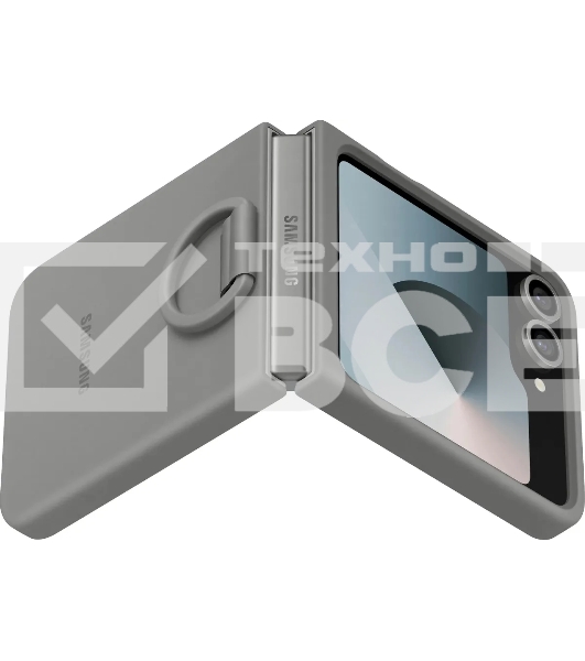 Чехол (клип-кейс) Samsung для Samsung Galaxy Z Flip6 Silicone Case Silicone Case Flip 6 (F741) серый (EF-PF741TJEGRU)