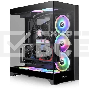 Компьютерный корпус Thermaltake CTE E550 TG черный без БП ATX 8x120mm 6x140mm 2xUSB3.0 audio bott PSU