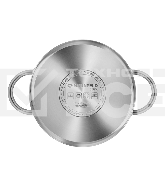 Кастрюля Maunfeld GERDA MCS25S07 из нержавеющей стали со стеклянной крышкой, 18 см, 2,5 л.