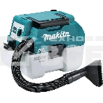 Строительный пылесос Makita DVC750LZ синий, питание от аккумулятора, уборка сухая/влажная, пылесборник контейнер, 7.5 л, фото 1