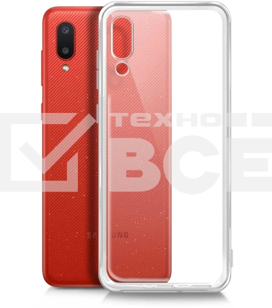 Чехол (клип-кейс) BoraSCO Silicone Case для Samsung Galaxy A02 прозрачный