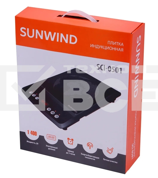 Плита Индукционная SunWind SCI-0501 черный стеклокерамика (настольная)