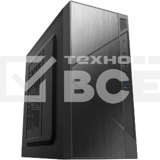 Компьютерный корпус с блоком питания 450Вт. Case Forza mATX case, black, w/PSU 450W 12cm, w/2xUSB 2.0, w/2xUSB 3.0, w/1xType-C (USB 2.0), w/pwr cord, w/o FAN
