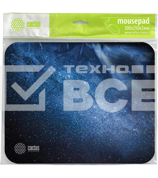 Коврик для мыши Cactus Milky Way 300x250x2мм (CS-MPC-P02M)