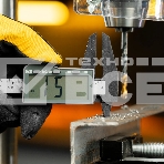 Штангенциркуль пластиковый Denzel 150 мм, электронный, большой дисплей, с глубиномером, фото2