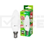 Лампа светодиодная JazzWay PLED-ECO-C37 5Вт свеча 4000К белый E14 400лм 220-240В, фото 1