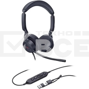 Гарнитура проводная Yealink UH44 Dual UC USB-C/A 1308187