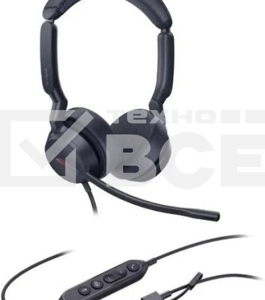 Гарнитура проводная Yealink UH44 Dual UC USB-C/A 1308187