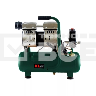 Профессиональный бесшумный воздушный компрессор KLPRO KLK8S (сеть, 0,7Квт, 8 бар, 131л/мин, емкость 8л)