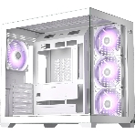 Корпус без блока питания PCCooler C3T700 ARGB WH, Midi-Tower, TG, 4x120мм ARGB, 1xUSB-A 3.0 + 1xUSB-A 2.0 + 1xUSB-C, ATX, mATX, mITX белый, фото8