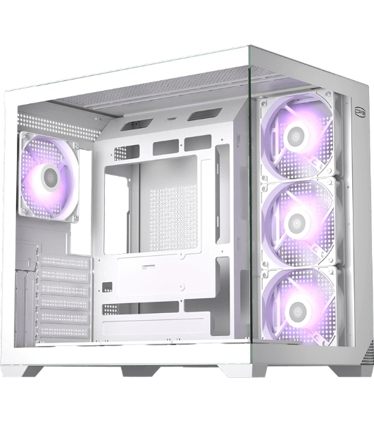 Корпус без блока питания PCCooler C3T700 ARGB WH, Midi-Tower, TG, 4x120мм ARGB, 1xUSB-A 3.0 + 1xUSB-A 2.0 + 1xUSB-C, ATX, mATX, mITX белый