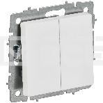 Выключатель 2-кл. прох. 10А ВС10-2-6-БрАБ а/б IEK. BRITE, фото 1