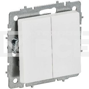 Выключатель 2-кл. прох. 10А ВС10-2-6-БрАБ а/б IEK. BRITE