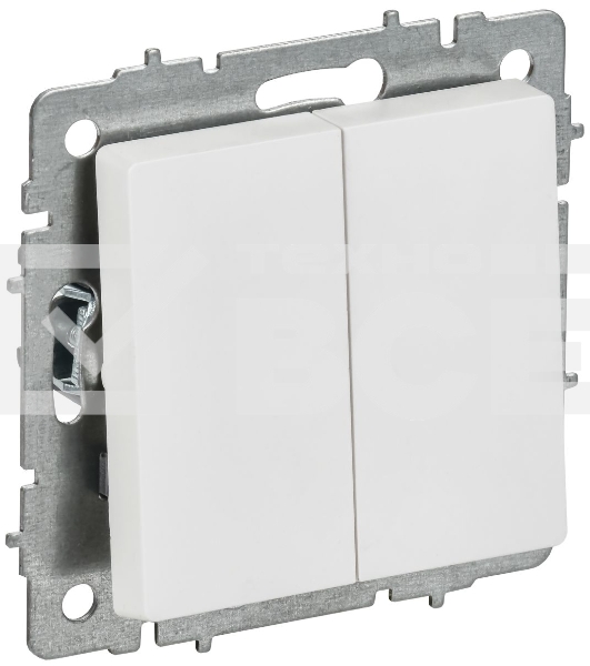 Выключатель 2-кл. прох. 10А ВС10-2-6-БрАБ а/б IEK. BRITE