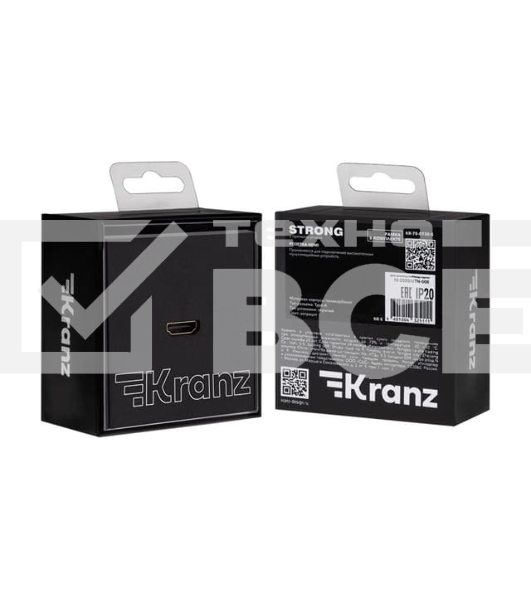 Розетка Kranz STRONG HDMI с/у антрацит