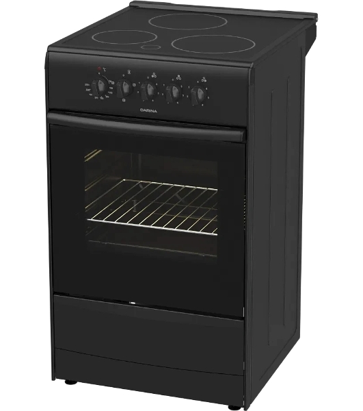 Плита электрическая Darina 1B EC 331 606 At антрацит/черный, конфорок 3 шт, духовка 50 л, 50 см x 85 см x 56 см