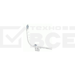 Сифон УНИВЕРСАЛ для ванн с пластиковыми чашками и с гофротрубой L 800 мм D40/50