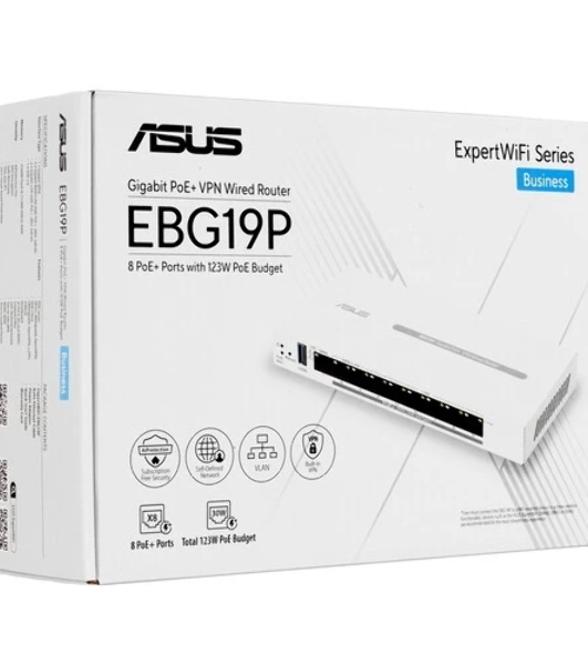 Маршрутизатор ASUS ExpertWiFi EBG19P, 8×LAN + 1×WAN