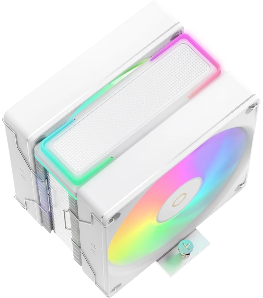 Кулер для процессора Ocypus Delta A40 SE WH Dual Fan ARGB, 2x120mm ARGB FAN, Top ARGB Panel, 4 HEAT PIPES, 4-PIN PWM, 800-1800 RPM, 31DBA, HYDRO BEARING, LGA115X/1200/1700/18XX, AM4/AM5