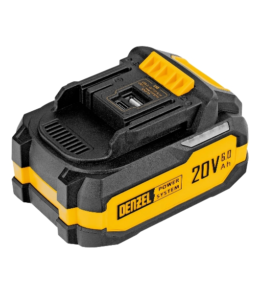 Батарея аккумуляторная Denzel BH-20-6.0, Li-Ion, USB, 20 В, 6,0 Ач