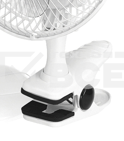 Вентилятор настольный Scarlett SC-DF111S01 25Вт скоростей:2 белый