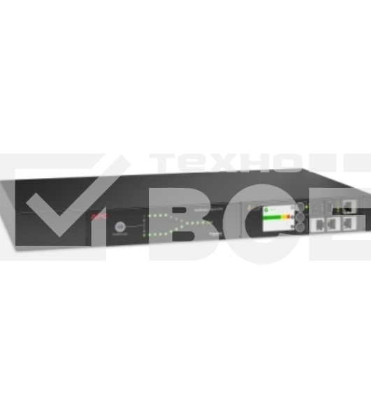 Стоечный автоматический переключатель ввода резерва APC Rack ATS, 230V, 16A, C20 in, (8) C13 (1) C19 out