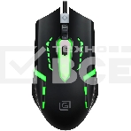 Мышь проводная Oklick 398G черный, 2400 dpi, USB, кнопки - 4, фото 1