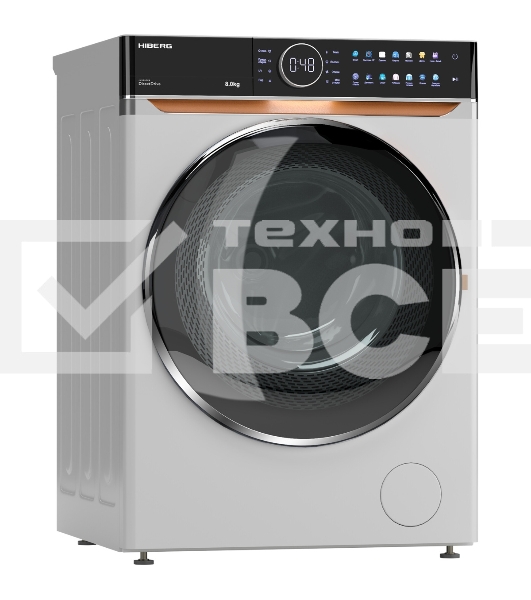 Стиральная машина HIBERG i-DDQ10 - 814 W Белый загр. фронтальная макс.: 8 кг 1400 об/мин класс: А+++