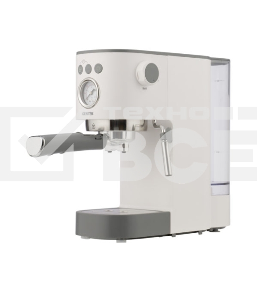 Кофеварка рожковая Centek CT-1168 белый, исп. кофе - молотый, 1.2 л, 1350 Вт, 20 Бар.