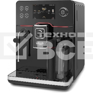 Кофемашина автоматическая Gaggia RI9781/01 NEW ACCADEMIA GLASS чёрный, молотый/зерновой, 1.6 л, 1900 Вт, 15 Бар