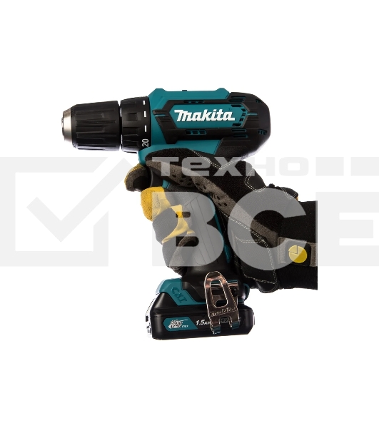Дрель-шуруповерт Makita DF333DWYE Аккумуляторная, Кейс