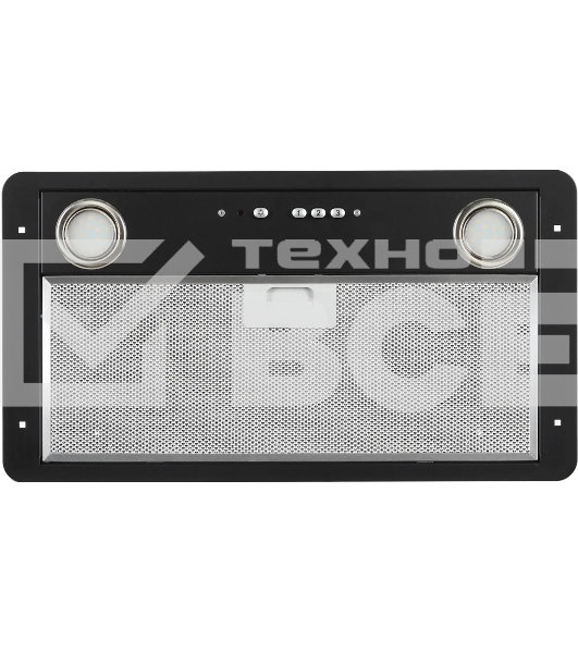 Вытяжка Elikor FLAT 52P-650-K3D черный/черный