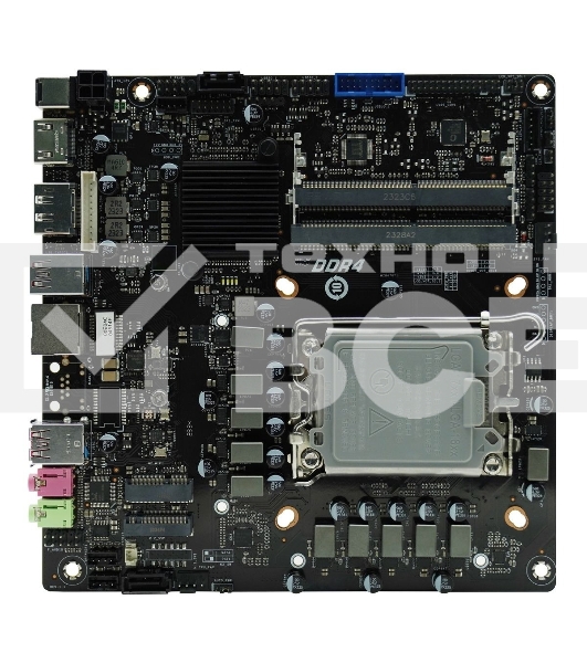 Материнская плата AFOX AFMIQ670D4-MI4-V2, LGA 1700, Intel Q670, 2xDDR4L, 2xSATA, 1xM.2, 1xHDMI, 1xDP, 1x 1Gb LAN, 3xUSB-A 3.2 Gen 2, 1xUSB-C 3.2 Gen 2, 2x3.5 мм, 7.1, Mini-ITX