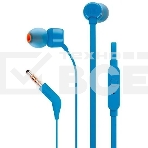 Наушники JBL Tune 110, 3.5 мм, внутриканальные, синий, фото 1