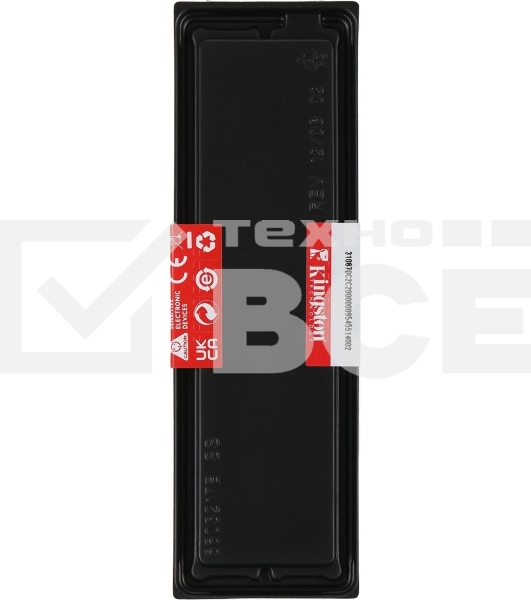 Оперативная память Kingston ValueRAM, DDR4, 8Gb (1x8Gb), 3200MHz, CL22, DIMM
