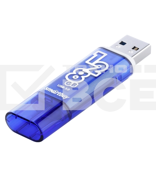 Флешка USB 3.0 Flash 128 Gb SmartBuy Glossy Dark Blue (SB128 GbGS-DB)