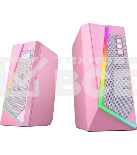 Акустическая система 2.0 REDRAGON 71776 Anvil, 5 Вт, RGb, USB/3.5мм розовый