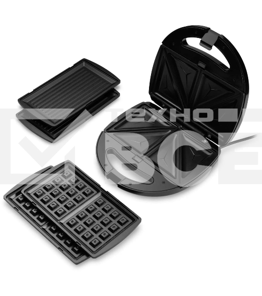 Сэндвичница Starwind SSW2346 750Вт черный/серебристый