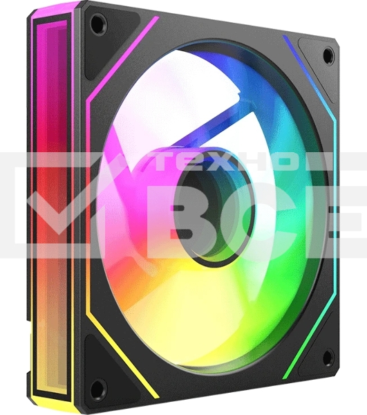 Вентилятор для корпуса Bloody CF-11 LCD ARGb 120х120x25 черный 4-pin 32дБ (упак.:1шт) (CF-11-ARGb120-BK) Ret