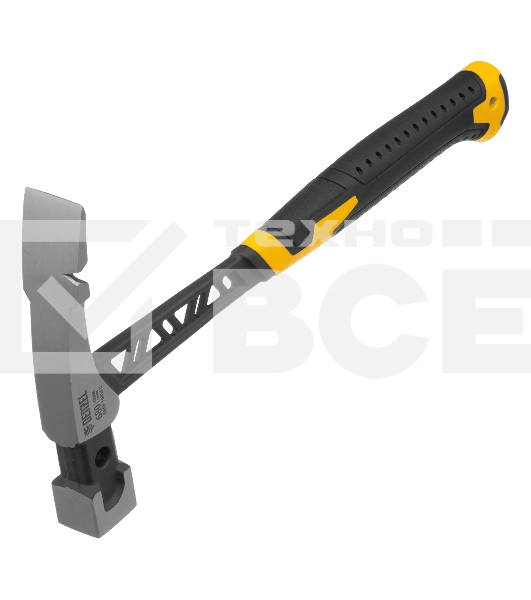 Молоток каменщика Denzel 680 г, цельнокованый, двухкомпонентная обрезиненная рукоятка