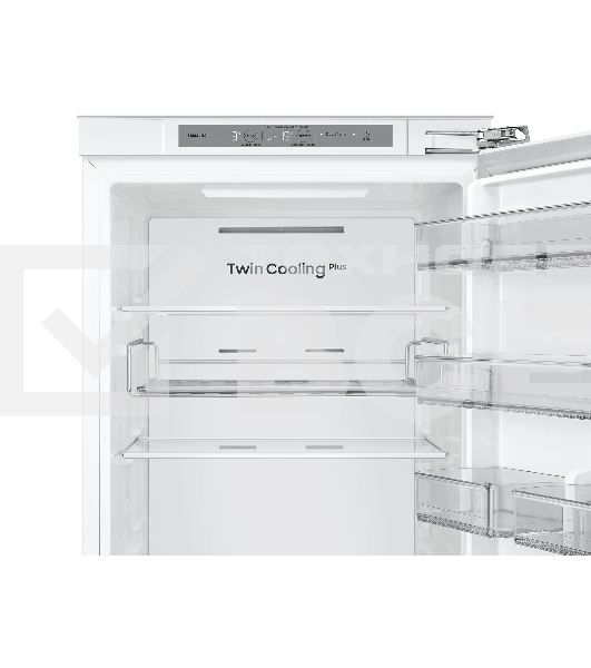 Встраиваемый холодильник Samsung BRB70F30AEF0EO белый двухкамерный 224/74л морозилка снизу No Frost