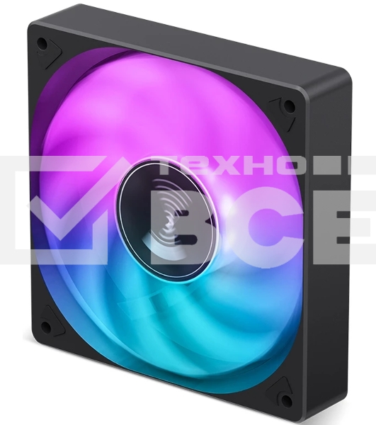 Вентилятор для корпуса JONSBO SL-120C (120x120x25мм, 4-pin PWM, FRGb, 59.48CFM, 32.0dBA, 1500RPM, черный)