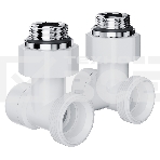 Узел нижнего подключения Royal Thermo Design угловой 1/2'х3/4' EK (белый), фото2